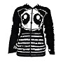 KP Raw Panda manga hoody vest met capuch KP Raw Panda manga hoody vest met capuch